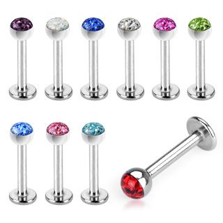 Piercing lvre labret Frido cristal