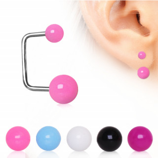 Piercing lobe oreille à boules