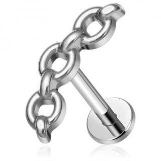 Piercing maillons rigides en Titane pour lvre et oreille ( filetage interne)