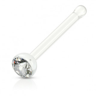 Piercing nez acrylique  strass clair