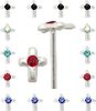 Piercing nez croix en argent 925