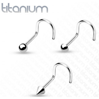 Piercing nez en titane haute qualit  tige en "U"