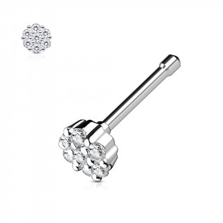 Piercing nez fleur de strass