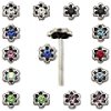 Piercing nez fleur en argent 925