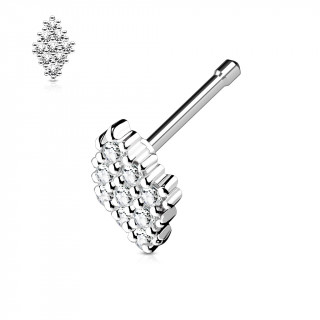 Piercing nez losange de strass