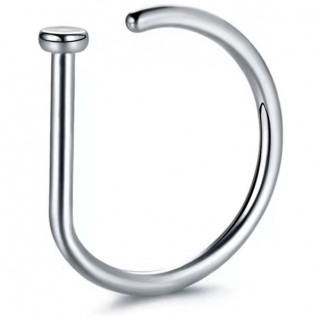 Piercing nez nostril anneau � jonc droit en Titane ASTM F-136