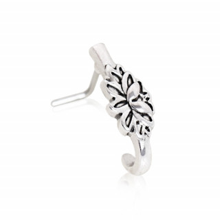 Piercing nez tige "L" à fleur de lotus