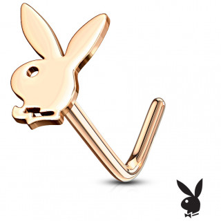 Piercing nez tige L Lapin Playboy (officiel) - Cuivr