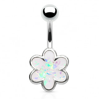 Piercing nombril  fleur d'opale