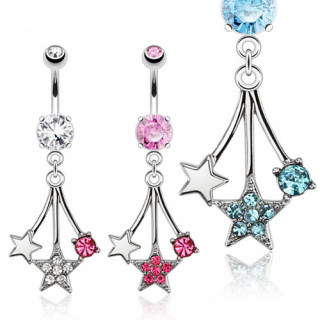 Piercing nombril  pendentif toiles filantes