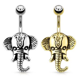 Piercing nombril  tte d'lphant orn style indou