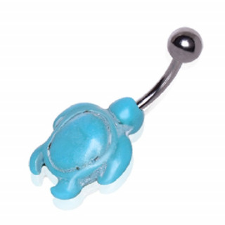 Piercing nombril  tortue de turquoise