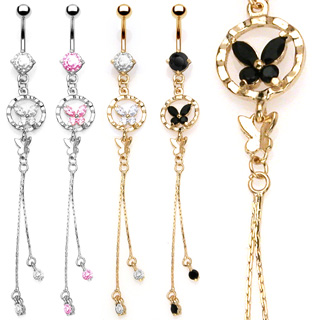 Mayhoop Lot De 2 à 3 Faux Piercings De Nombril à Clipser En Acier - 6
