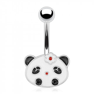 Piercing nombril avec panda kawaii  fleur