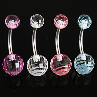 Piercing nombril boules Disco