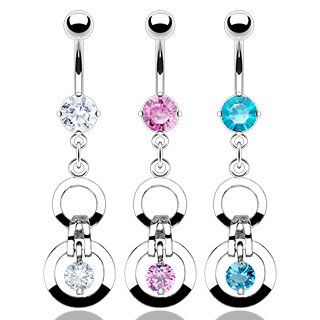 Piercing nombril cercles articul�s