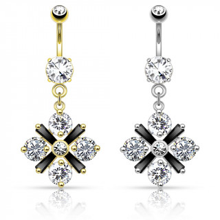 Piercing nombril croix baptismale