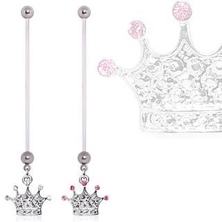 Piercing nombril de grossesse  couronne princire