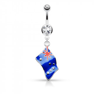 Piercing nombril drapeau Australie