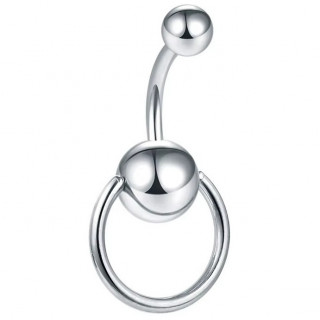 Piercing nombril en Titane  anneau d'esclave