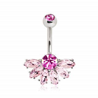 Piercing nombril ventail royal rose