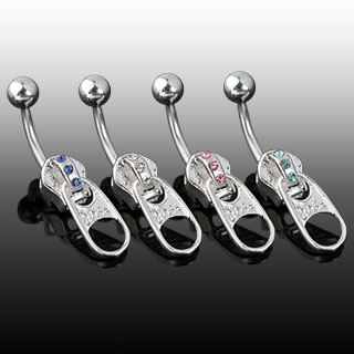 Piercing nombril fermeture �claire pav�e