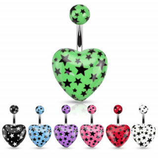 Piercing nombril gros coeur  imprim toiles