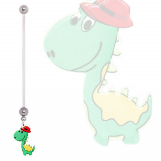 Piercing nombril grossesse dinosaure à chapeau