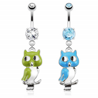 Piercing nombril hibou / chouette