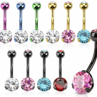 Piercing nombril ionis  extrmits serties