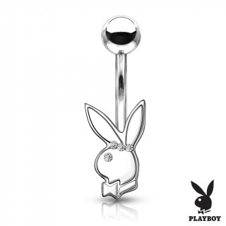 Piercing nombril  lapin Playboy serti (officiel)
