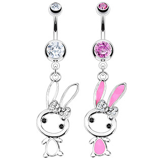 Piercing nombril lapine coquette  noeud papillon