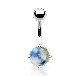 Piercing nombril Lapis Lazuli