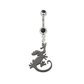 Piercing nombril lzard rampant