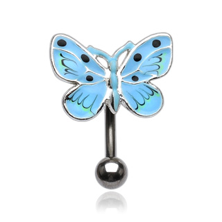 Piercing nombril papillon mouchet