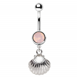 Piercing nombril  pendentif coquille st jacques