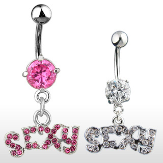Piercing nombril  pendentif Sexy avec strass
