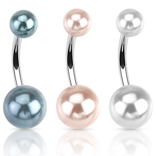 Piercing nombril perles