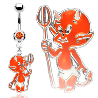 Piercing nombril petit d�mon diable