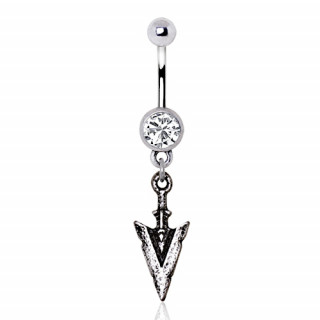 Piercing nombril  pointe de flche style antique