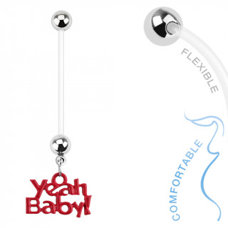 Piercing nombril pour femme enceinte "Yeah Baby !"