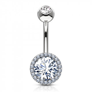 Piercing nombril style solaire aurol de strass