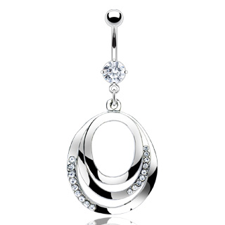 Piercing nombril trois cercles