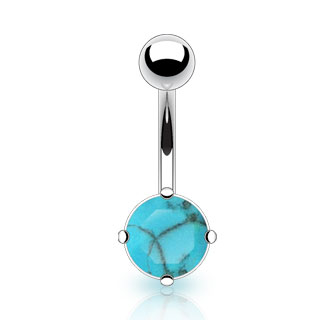 Piercing nombril Turquoise