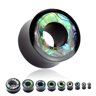 Piercing plug corne et abalone