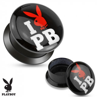 Piercing plug carteur  boite "I love Playboy"