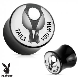 Piercing plug carteur Playboy "Tails You Win"