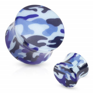 Piercing plug  motif camouflage arme de marine