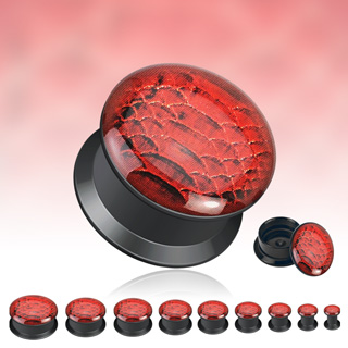 Piercing plug peau de serpent Vipère
