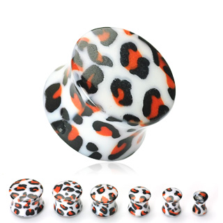 Piercing plug peau L�opard